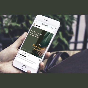 Exclusive watch men story and testimonial instagram carousel powerpoint template, 幻灯片 2, 07144, 商业模式 — PoweredTemplate.com