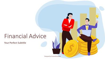 Financial Advice Cover Slide, Slide 2, 07146, Templat Presentasi — PoweredTemplate.com