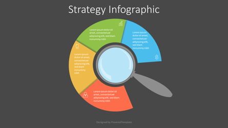 Magnifying Glass with 4 Circular Options, Slide 2, 07157, Education Charts and Diagrams — PoweredTemplate.com