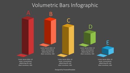 Volumetric Bars Infographic, Deslizar 2, 07195, Infográficos — PoweredTemplate.com