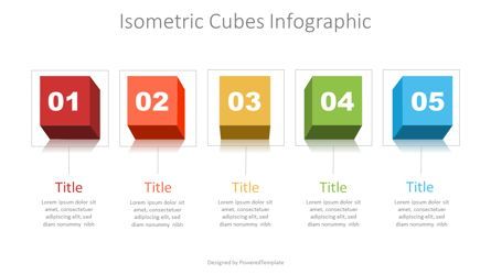 Isometric Cubes Infographic, Slide 2, 07196, Infographics — PoweredTemplate.com