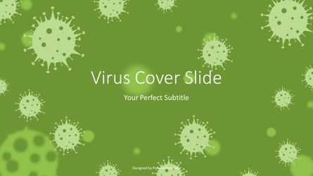 Covid-19 Virus Cover Slide, Slide 2, 07197, Bagan dan Diagram Medis — PoweredTemplate.com
