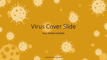 Covid-19 Virus Cover Slide, Slide 4, 07197, Medical Diagrams and Charts — PoweredTemplate.com