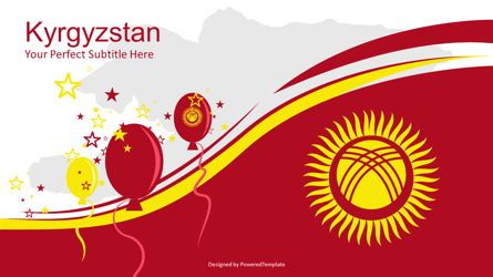 Kyrgyzstan Independence Day Cover Slide, 無料 Googleスライドのテーマ, 07236, プレゼンテーションテンプレート — PoweredTemplate.com