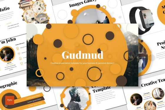 Gudmud - PowerPoint Template, 파워 포인트 템플릿, 07238, 프레젠테이션 템플릿 — PoweredTemplate.com