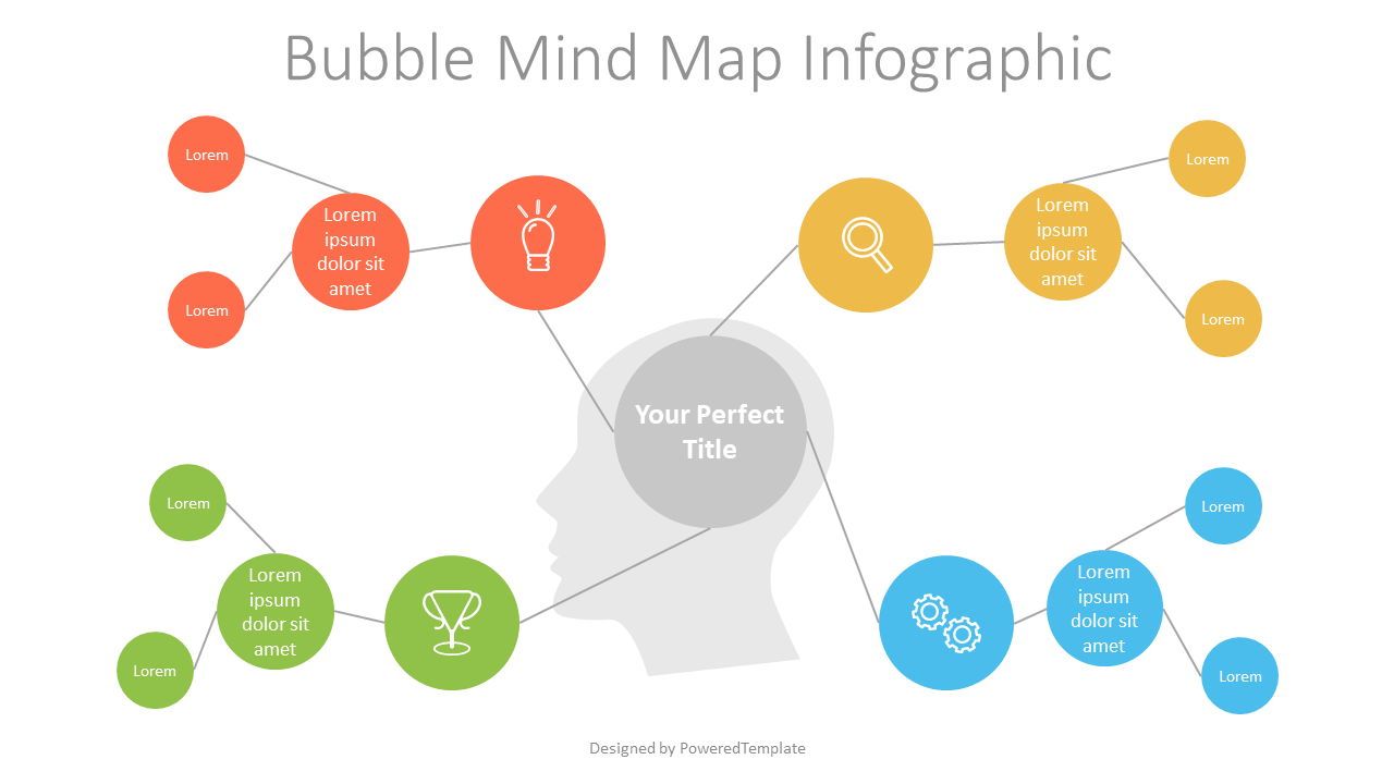 Bubble Mind Map Diagram Free Presentation Template For Google Slides And Powerpoint