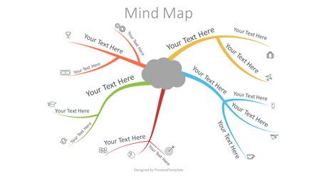 Mind Map Visualization, 07265, Business Models — PoweredTemplate.com