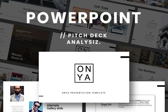Onya Minimal Powerpoint, Plantilla de PowerPoint, 07300, Plantillas de presentación — PoweredTemplate.com