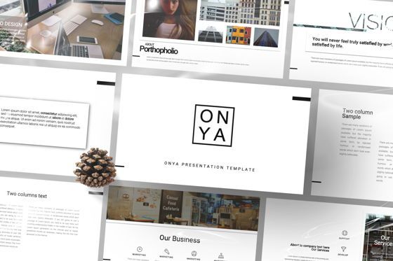 Onya Minimal Powerpoint, スライド 3, 07300, プレゼンテーションテンプレート — PoweredTemplate.com