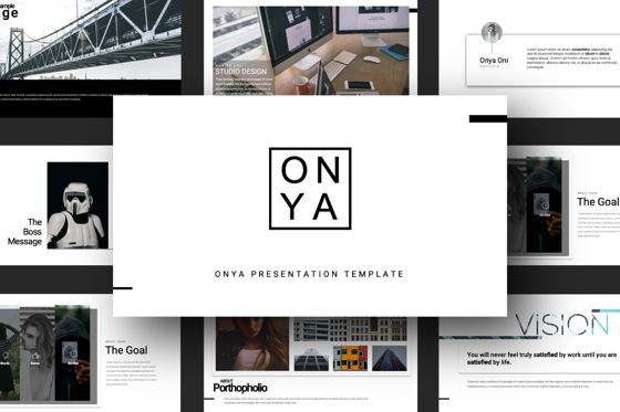 Onya Minimal Powerpoint, スライド 4, 07300, プレゼンテーションテンプレート — PoweredTemplate.com