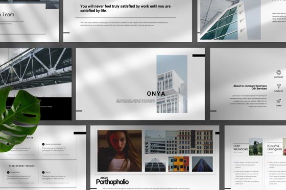 Onya Minimal Powerpoint, 슬라이드 6, 07300, 프레젠테이션 템플릿 — PoweredTemplate.com