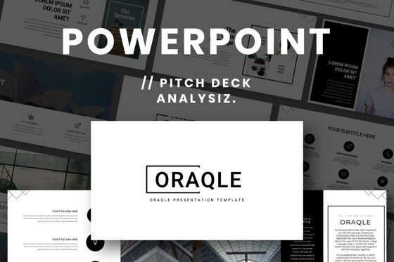 Oraqle Creative Powerpoint, Plantilla de PowerPoint, 07301, Plantillas de presentación — PoweredTemplate.com