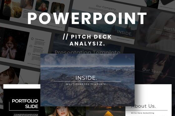 Inside Creative Powerpoint, Templat PowerPoint, 07311, Templat Presentasi — PoweredTemplate.com