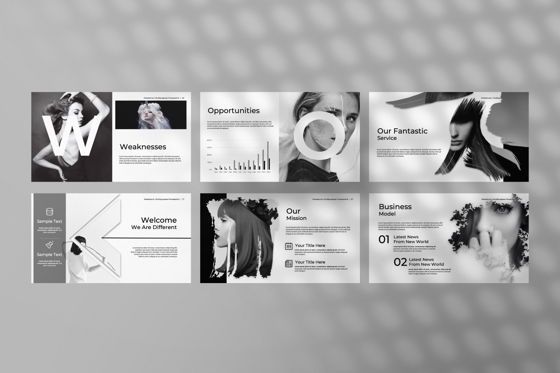 Mezzaluna Business Powerpoint, Slide 6, 07318, Presentation Templates — PoweredTemplate.com
