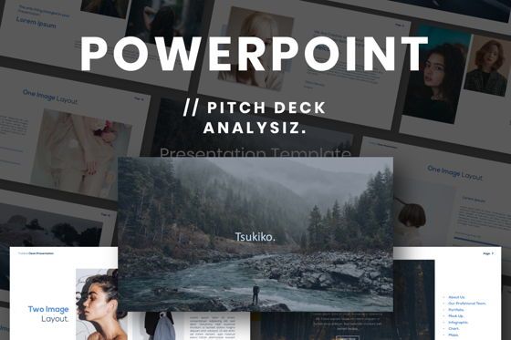 Tsukiko Business Powerpoint, PowerPoint-sjabloon, 07320, Presentatie Templates — PoweredTemplate.com