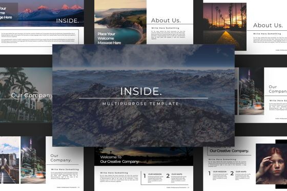 Inside Creative Google Slide, Dia 4, 07328, Presentatie Templates — PoweredTemplate.com