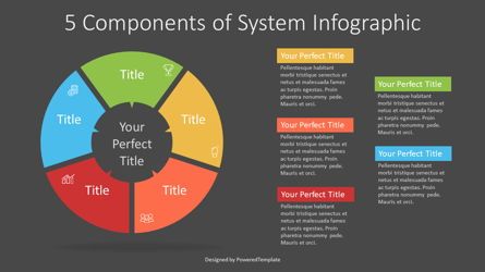 5 Components of System Infographic, Folie 2, 07329, Infografiken — PoweredTemplate.com