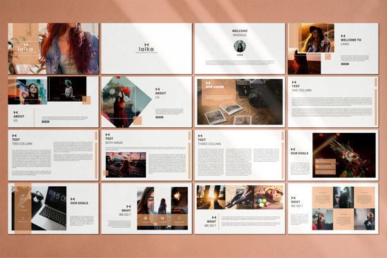 Laika Creative Keynote, Slide 3, 07332, Presentation Templates — PoweredTemplate.com