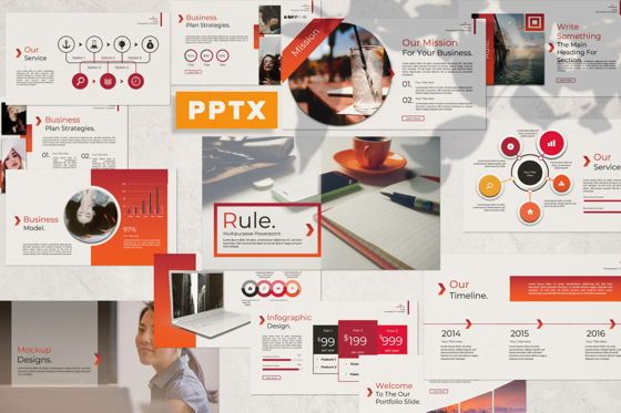 Rule Creative Powerpoint, PowerPoint-Vorlage, 07365, Präsentationsvorlagen — PoweredTemplate.com