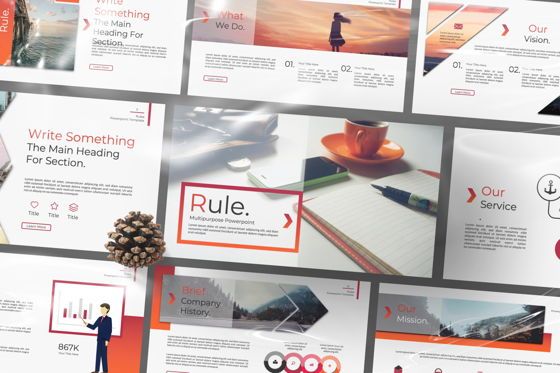Rule Creative Powerpoint, Diapositive 3, 07365, Modèles de présentations — PoweredTemplate.com