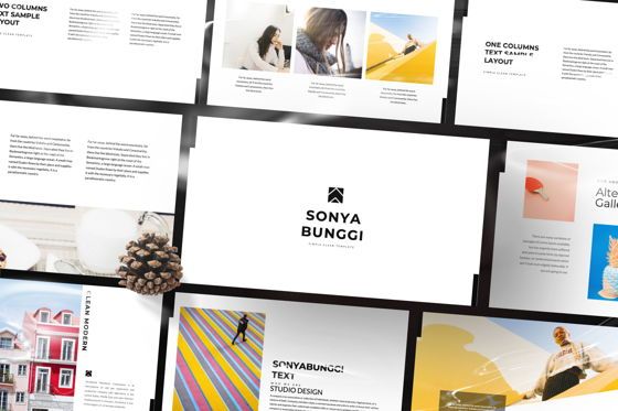 Sonya Bunggi Creative Google Slide, スライド 2, 07368, プレゼンテーションテンプレート — PoweredTemplate.com