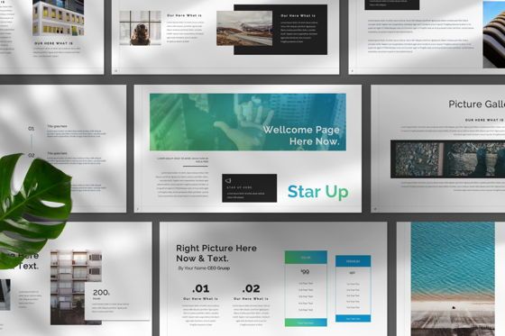 Star Up Creative Powerpoint, Slide 9, 07372, Presentation Templates — PoweredTemplate.com