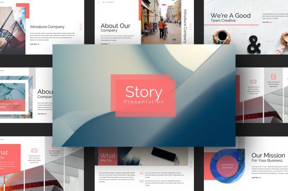 Story Business Google Slide, Slide 7, 07373, Presentation Templates — PoweredTemplate.com