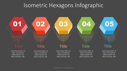 Isometric Hexagon Options, Dia 2, 07391, Infographics — PoweredTemplate.com