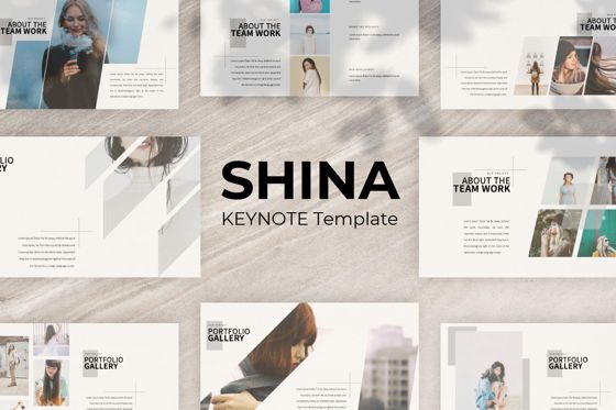 Shina Business Keynote, Plantilla de Keynote, 07396, Plantillas de presentación — PoweredTemplate.com