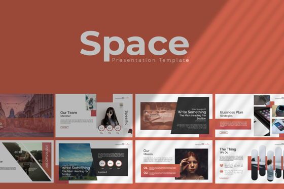 Space Spesific Business Powerpoint, Templat PowerPoint, 07401, Templat Presentasi — PoweredTemplate.com