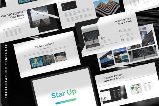 Star Up Creative Google Slide, Deslizar 2, 07402, Modelos de Apresentação — PoweredTemplate.com
