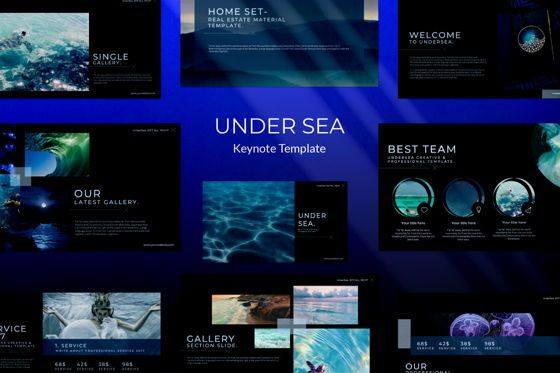 Undersea Business Keynote, Apple基調講演テンプレート, 07403, プレゼンテーションテンプレート — PoweredTemplate.com