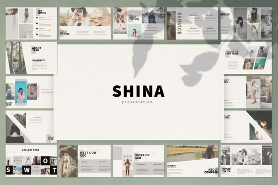 Shina Business Google Slide, Google Presentaties-thema, 07409, Presentatie Templates — PoweredTemplate.com
