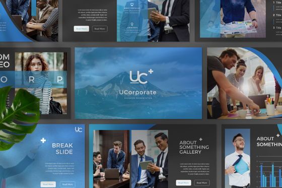 UCorporate Business Powerpoint, Slide 3, 07413, Presentation Templates — PoweredTemplate.com