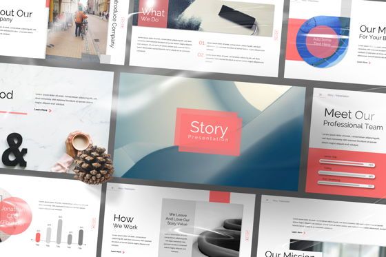Story Business Powerpoint, Slide 9, 07428, Presentation Templates — PoweredTemplate.com