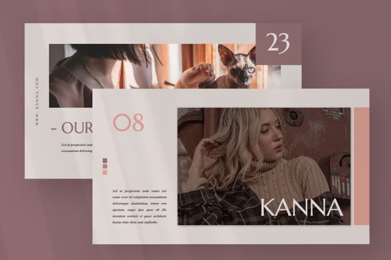 Kanna Creative Brand Powerpoint, Dia 6, 07433, Presentatie Templates — PoweredTemplate.com