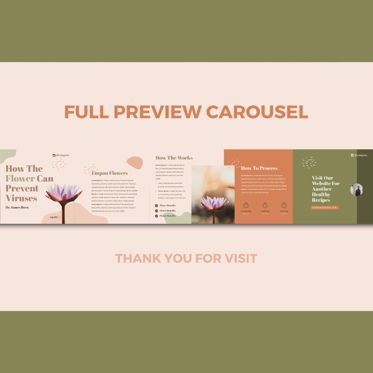 Healthy tips recipes instagram carousel powerpoint template, Dia 3, 07447, Infographics — PoweredTemplate.com