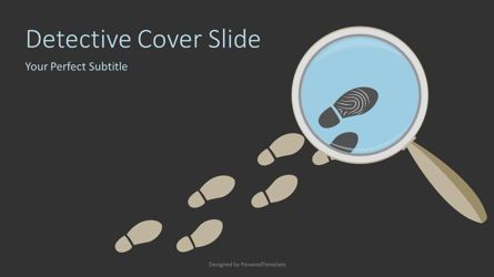 Detective Cover Slide, 07471, プレゼンテーションテンプレート — PoweredTemplate.com