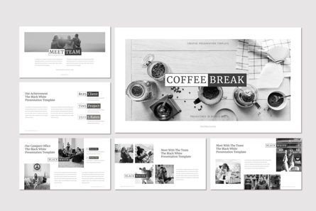Black and White - PowerPoint Template, Diapositiva 3, 07473, Plantillas de presentación — PoweredTemplate.com