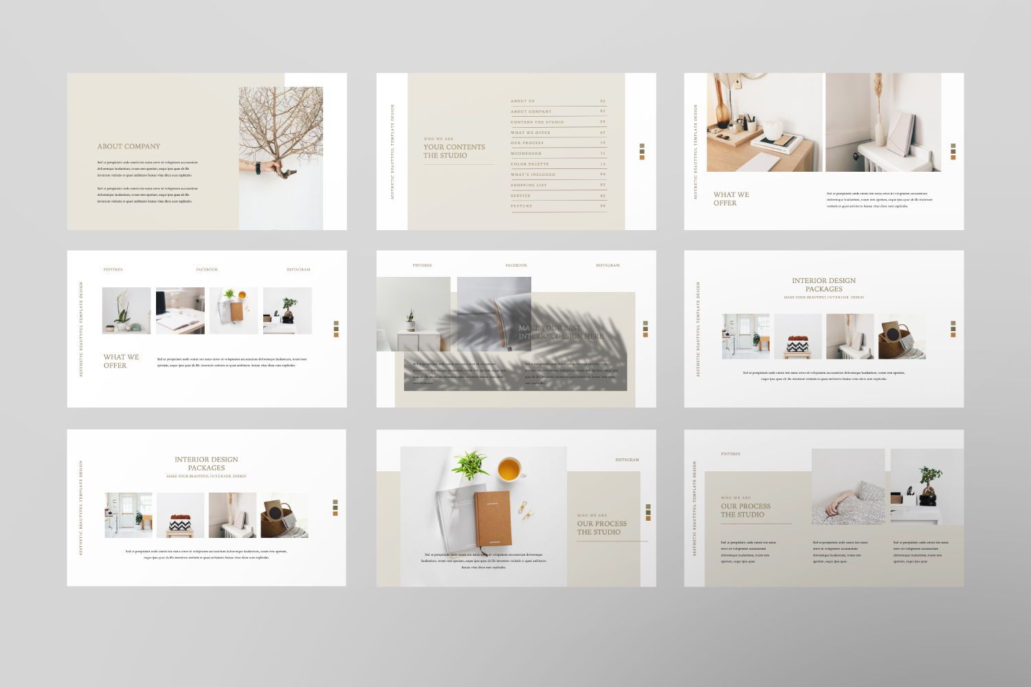 aesthetic powerpoint template free