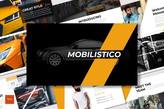 Mobilistico - PowerPoint Template, PowerPoint Template, 07494, Presentation Templates — PoweredTemplate.com