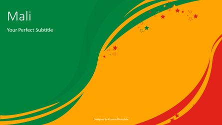 Flag of Mali Cover Slide, 免费 Google幻灯片主题, 07516, 演示模板 — PoweredTemplate.com