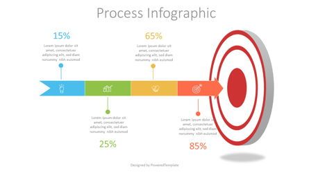 Target with Arrow Infographic, Slide 2, 07530, Infografis — PoweredTemplate.com