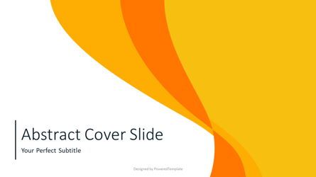 Abstract Curves Cover Slide, Slide 2, 07541, Templat Presentasi — PoweredTemplate.com