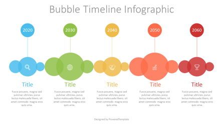 Bubble Timeline Diagram, Slide 2, 07548, Timelines & Calendars — PoweredTemplate.com