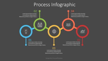 5 Connected Circles Infographic, Diapositiva 2, 07552, Diagramas de proceso — PoweredTemplate.com