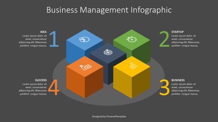 Business Infographics Cube, Grátis Tema do Google Slides, 07573, Infográficos — PoweredTemplate.com