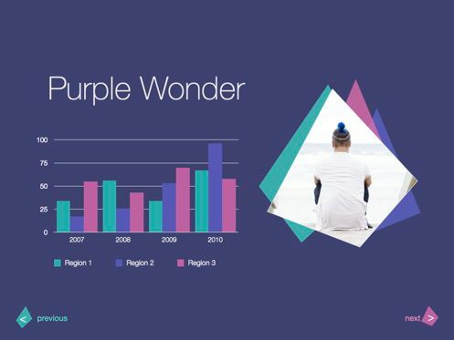 Purple Wonder Keynote Presentation Template, Slide 11, 07581, Presentation Templates — PoweredTemplate.com