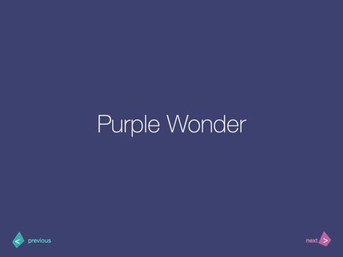 Purple Wonder Keynote Presentation Template, Slide 12, 07581, Presentation Templates — PoweredTemplate.com