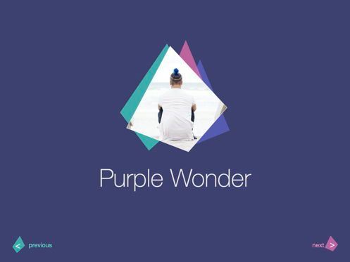 Purple Wonder Keynote Presentation Template, Slide 3, 07581, Presentation Templates — PoweredTemplate.com